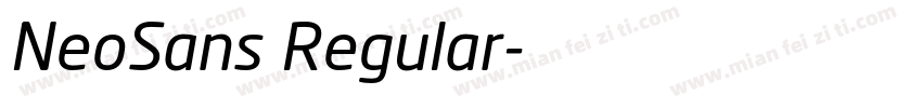 NeoSans Regular字体转换